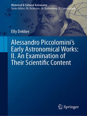 cover image of Alessandro Piccolomini's Early Astronomical Works